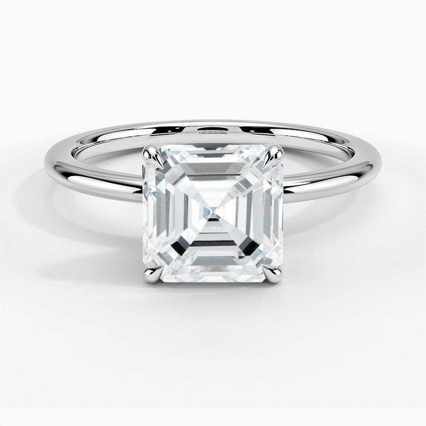 Classic Asscher Solitaire Ring