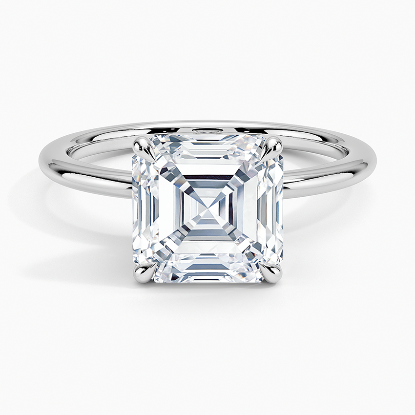 Classic Asscher Solitaire Ring