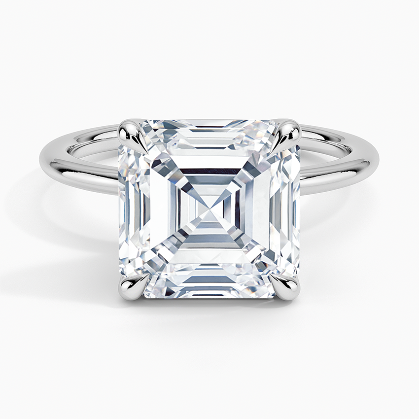 Classic Asscher Solitaire Ring