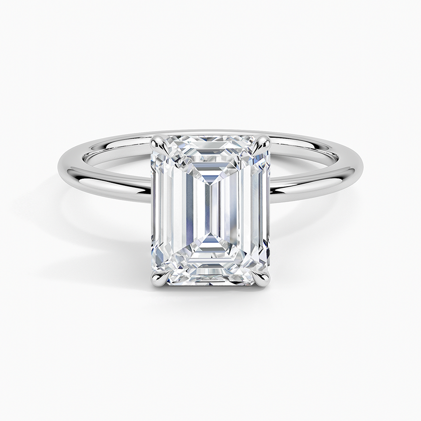 Classic Emerald Solitaire Ring