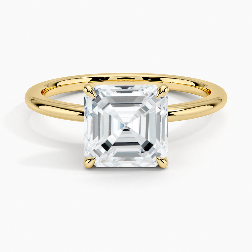 Classic Asscher Solitaire Ring