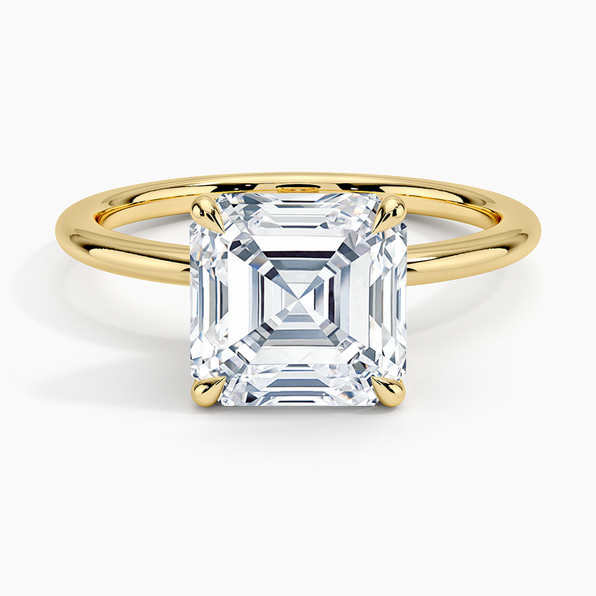 Classic Asscher Solitaire Ring