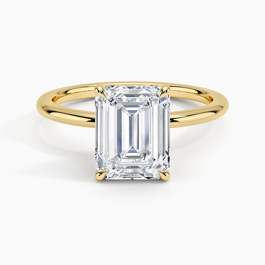 Classic Emerald Solitaire Ring