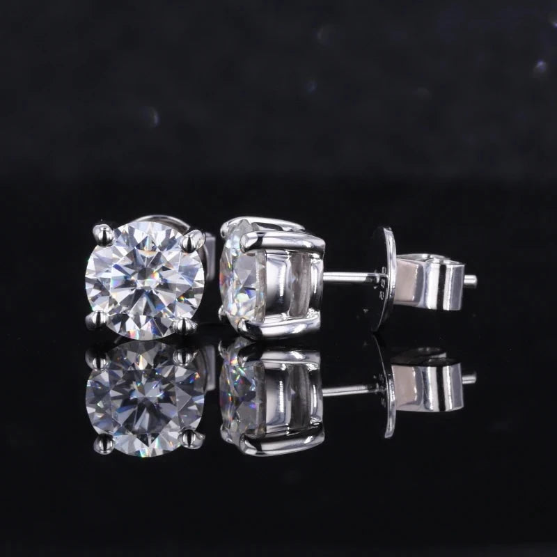 Classic Four Prong Stud Earrings